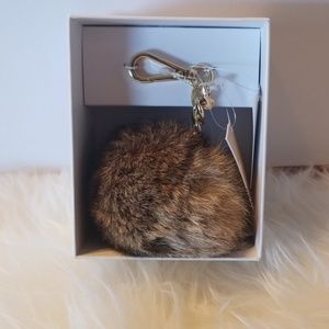 Michael Kors Puff Keychain NWT